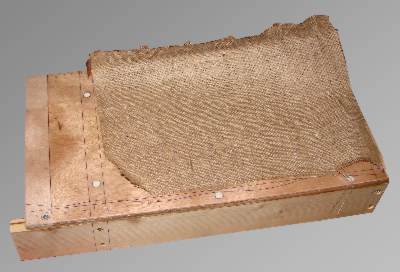 Hessian is used to support the plaster of paris