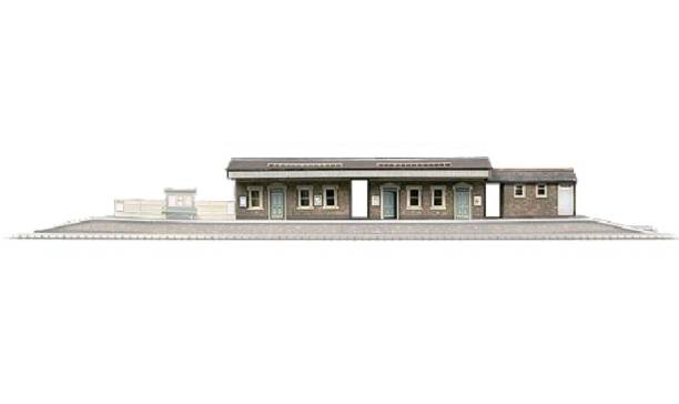 Model railway Island Platform Building kit