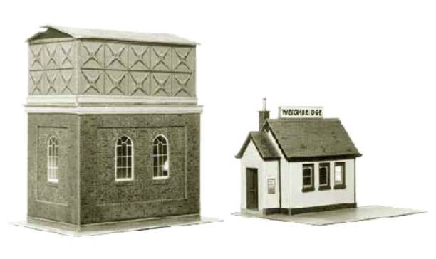 Model railway Water Tower and Weighbridge kit